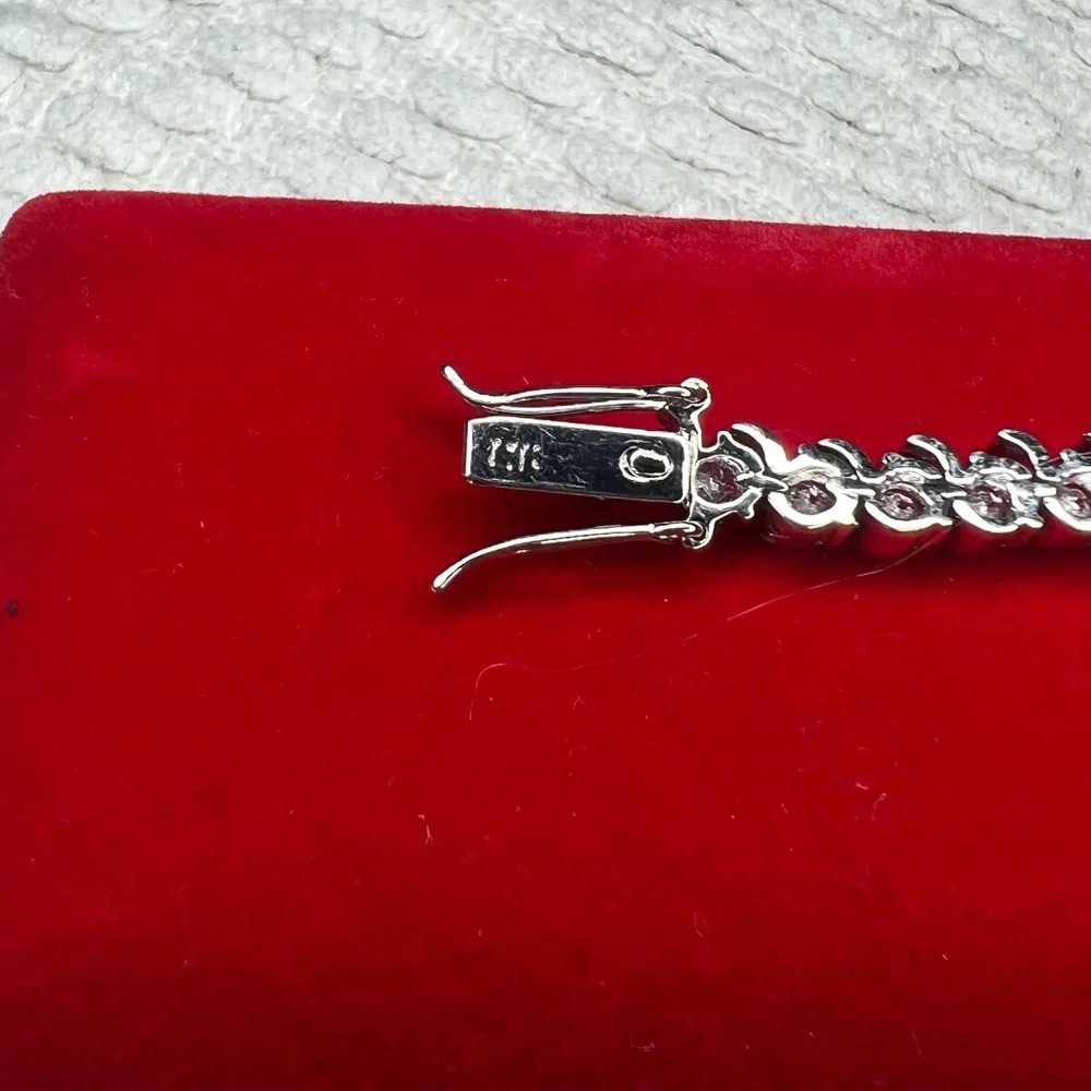 🖤New White Gold Finish Double Row Tennis Bracelet🖤 - Picture 10 of 10